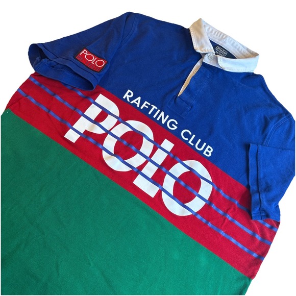 Polo Ralph Lauren Other - Vintage POLO RALPH LAUREN Rugby Polo Rafting Club HI TECH Men's XL Y2K Sporty